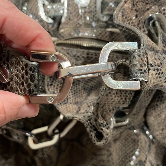 Tory Burch Natalya Python hobo - Picture 7 of 17